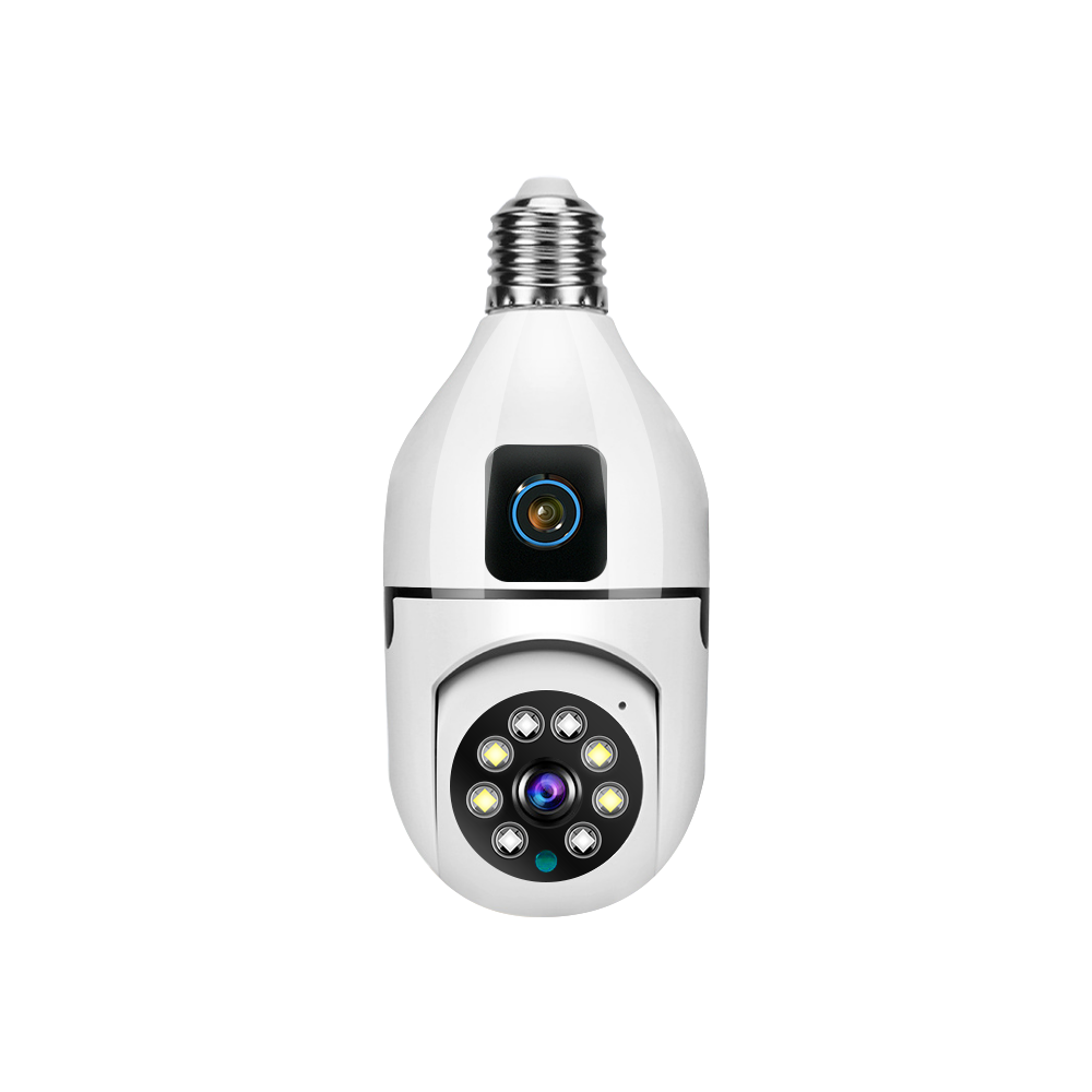Indoor Outdoor Bulb Ip Camera Customized Security Dual Camera Network Camera