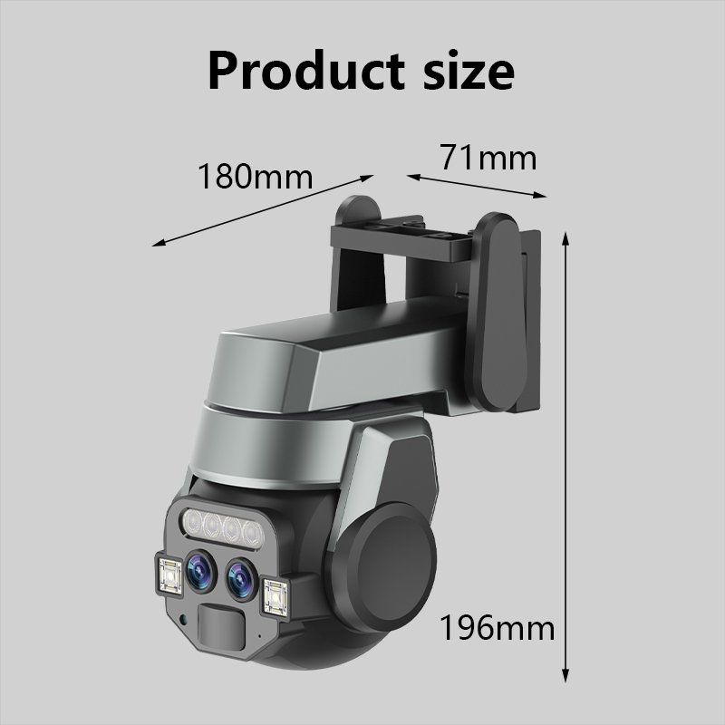 Wireless IP66 Home Security Camera with Night Vision PTZ 360 Degree Hidden Spy CMOS Sensor NVR Data Storage Option