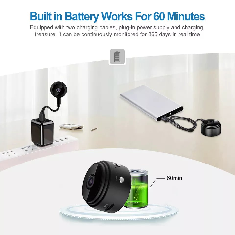 Hot Sales A9 Mini Wifi Camera for Home Security Mini Camera 1080p HD Resolution Indoor Camera Micro SD Card