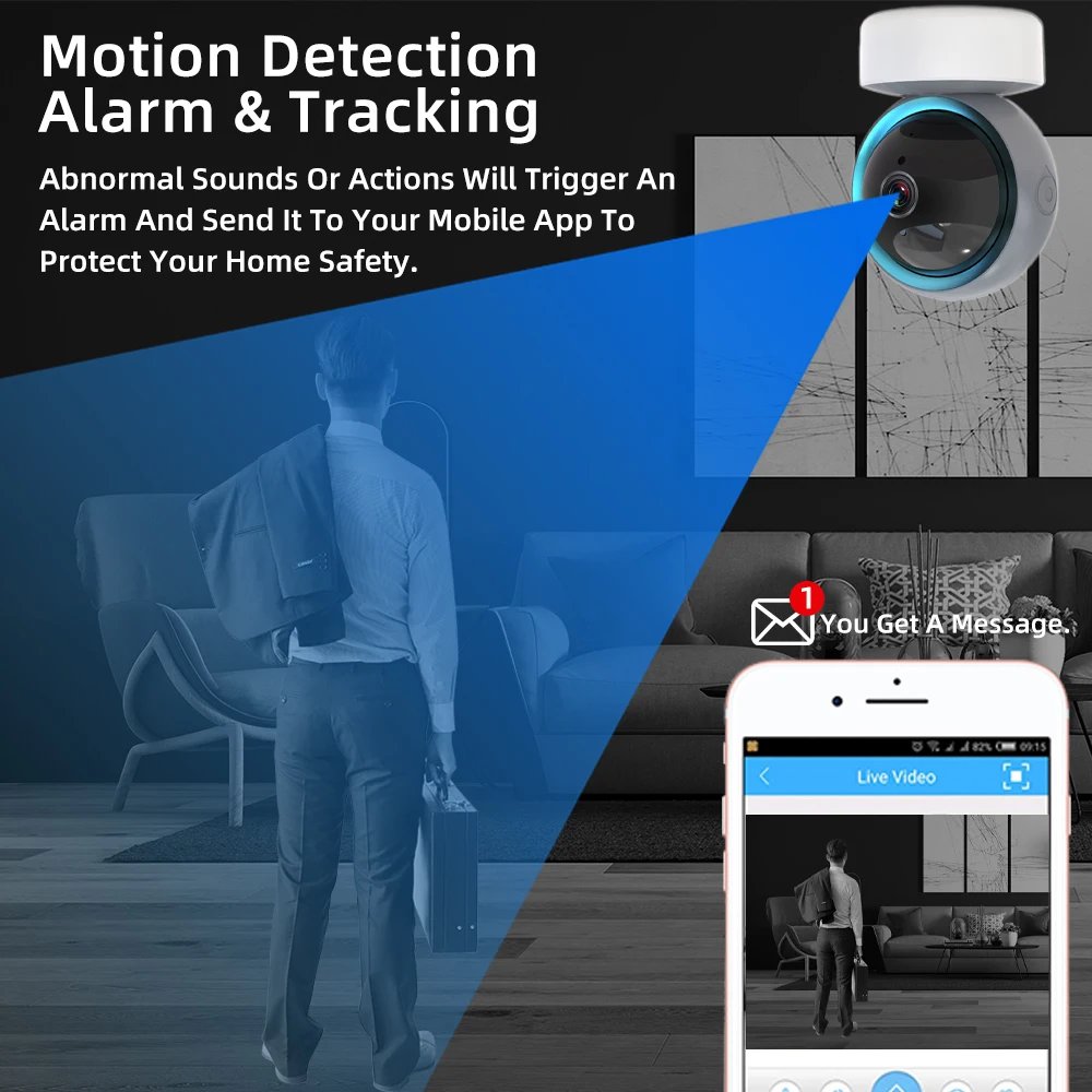 SUNISEE APP 5MP 2.4G Wifi Mini Indoor Monitor Baby Camera Wireless PTZ Motion detection Clear Night Vision Security Camera
