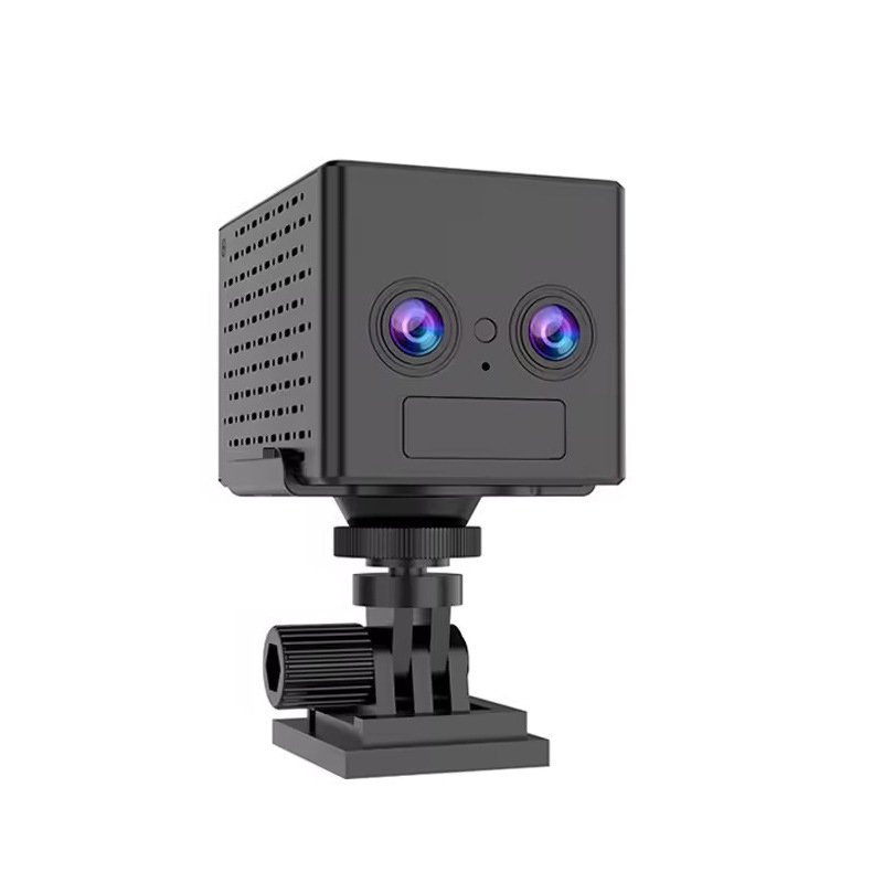 Rscamtom dual lens 6x zoom indoor 4g body camera motion detection two way voice mini surveillance camera