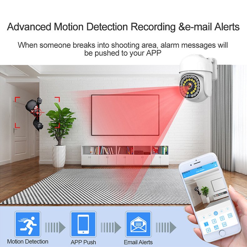 ANRAN 4CH Analog Camera 2MP 1080P Infrared Night Vision Dvr Kit Video 360 Degree PTZ AHD Surveillance Camera Systems