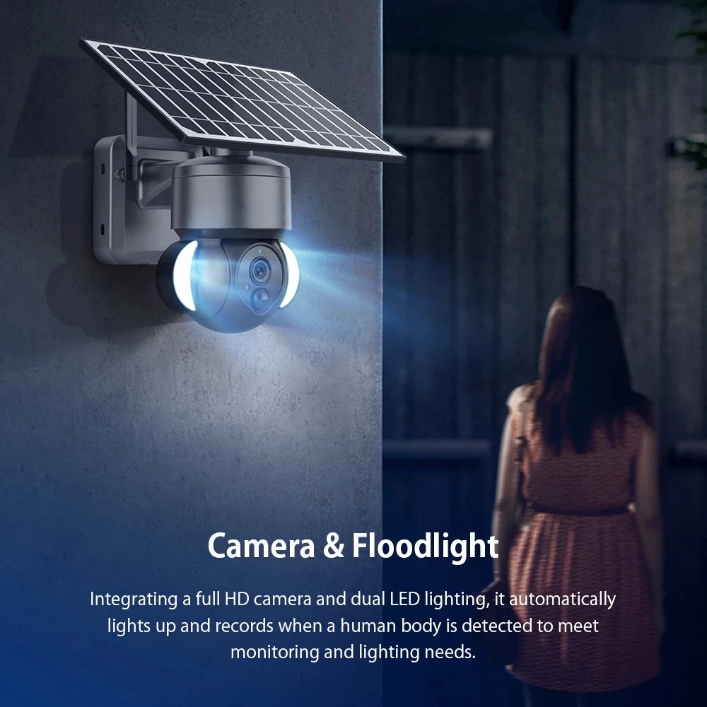 icsee 4MP 4K Turret Night vision HD IP network Surveil Security CCTV Network Camera