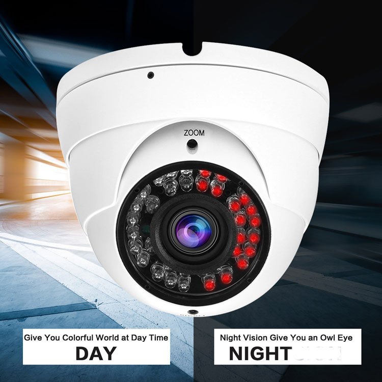 5X Zoom Mini Dome 8MP IP CCTV Camera XVR POE Switches NVR 4K H.265 Audio Support