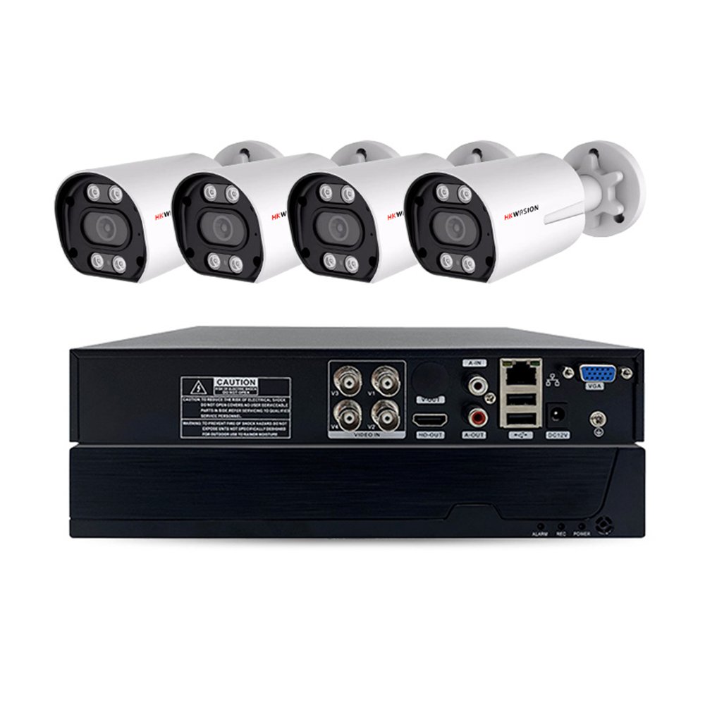 Wholesale Outdoor 2MP 4Ch DVR Kit Security Camera System AHD Completed Combo Set 4 IN 1 Analog camera