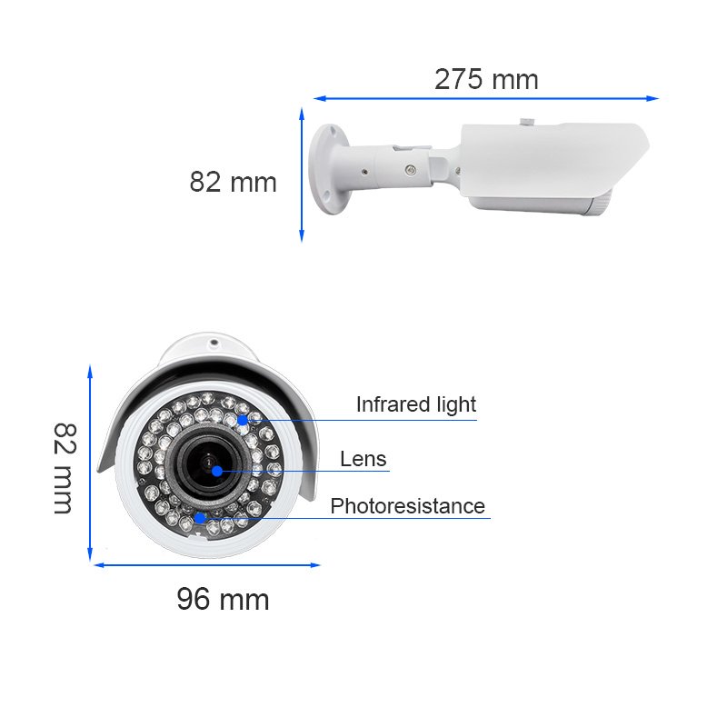 XONZ tech full color night vision sony IMX 415 4K Ultra HD Outdoor Metal Bullet POE CCTV IP Cameras