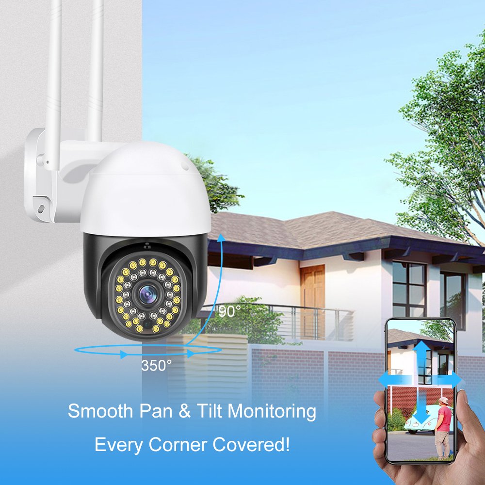 Factory OEM V380Pro CCTV IP Camera Outdoor 3MP Wifi PTZ Network Camera Two way audio Auto Tracking