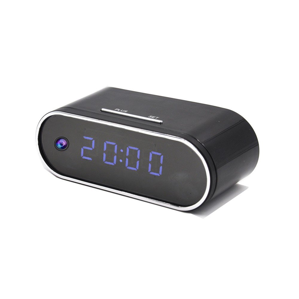 Small Camera Clock - Full HD 1080P WiFi - Mini Wireless Nanny Cam - Indoor Home Security CAM