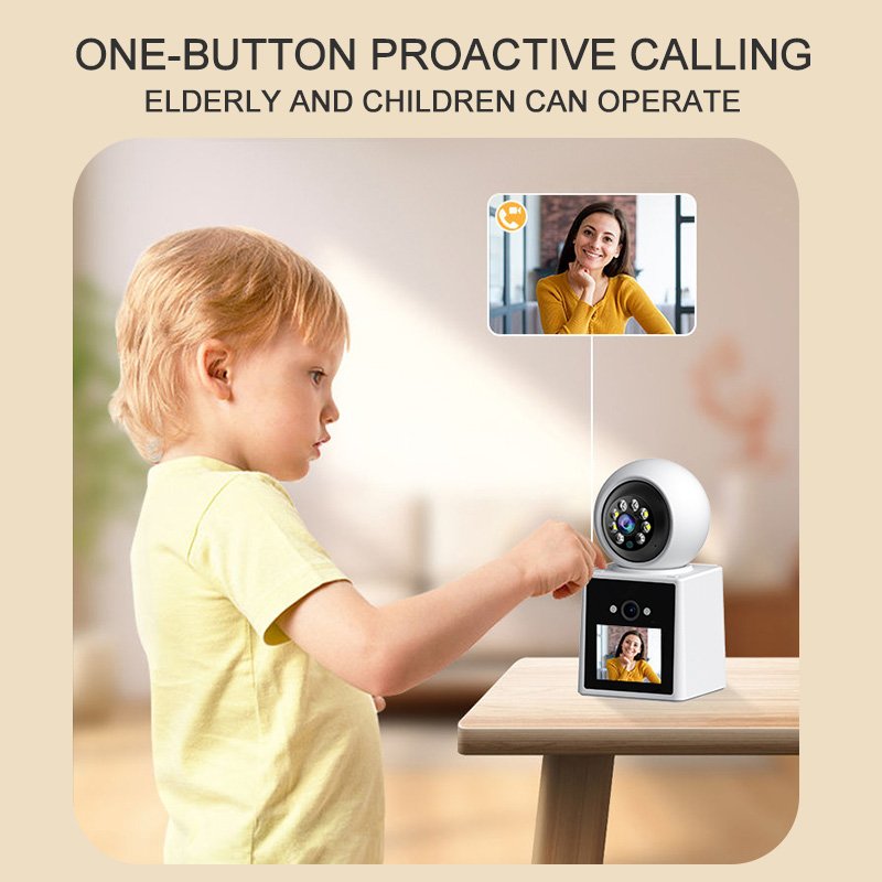 Wistino indoor ip dome camera 6mp dual lens video call motion detection house camera wifi