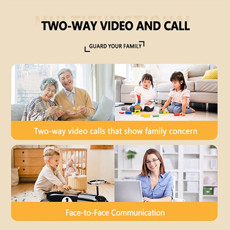 Wistino indoor ip dome camera 6mp dual lens video call motion detection house camera wifi