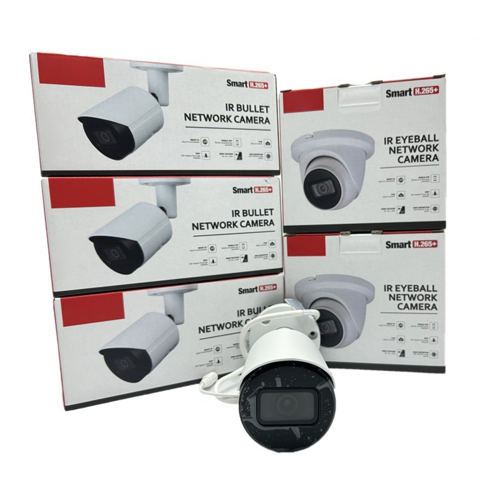 Original 4 x 5 MP 4- Directional Panoramic Dome Wizmind people gathering parking detection Network Camera IPC-PDBW82041-B360-S2