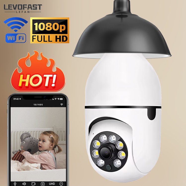 LEVOFAST Yilot WiFi Dual-Band Bulb Camera Panoramic Wireless smart home CCTV IP Security camera powered by E27 Standard