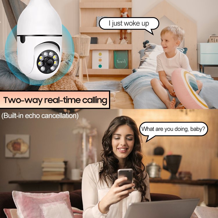 LEVOFAST Yilot WiFi Dual-Band Bulb Camera Panoramic Wireless smart home CCTV IP Security camera powered by E27 Standard