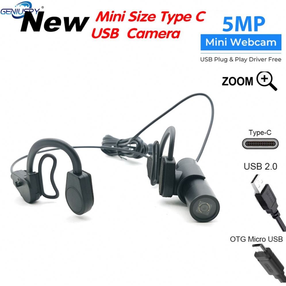 HD 5MP 8MP OTG Mini Bullet USB Camera Auto Focus Micro USB Module AF Automatic Focus Android OTG External Small Camera Headset