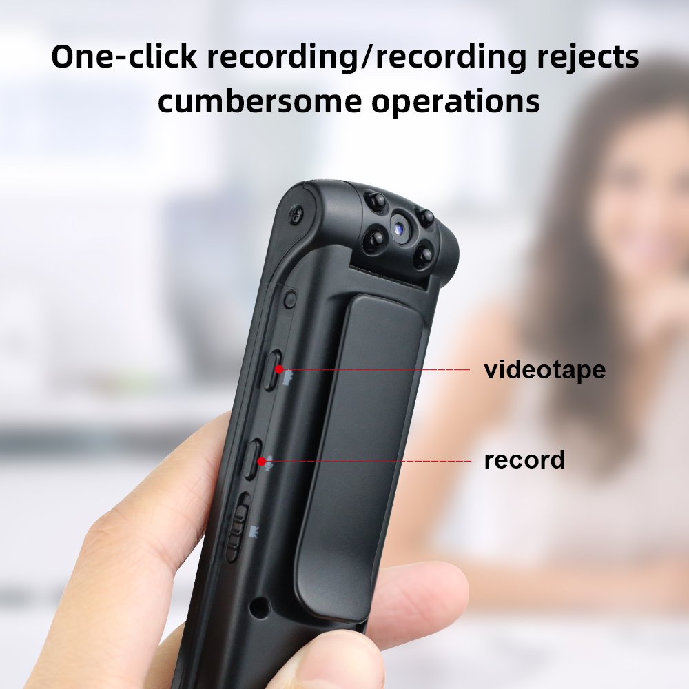 1080P HD Voice Recorder Infrared Night Vision Mini WIFi DV Pocket Action Camera Back Clip Conference Camera