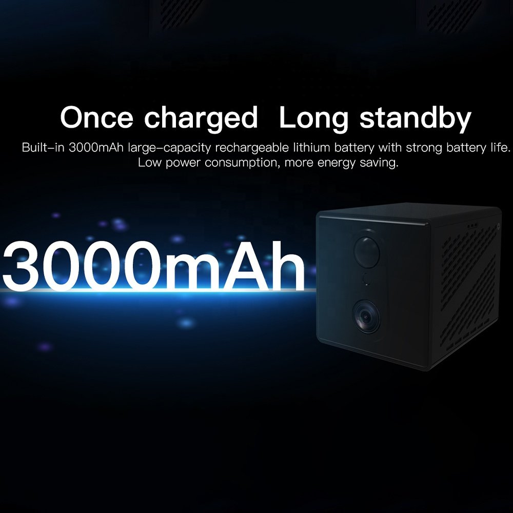 QZT Low Power 4g Small Home Security Cctv 1080p Full Hd Sim Card Built-in Battery Mini IP Camera