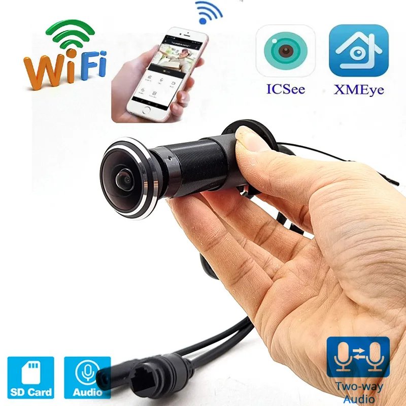 ICSEE 1080P Video Peephole RTSP Door Wifi IP Camera Motion Detection Door Viewer eye Wireless Intercom Home Security Auto Record