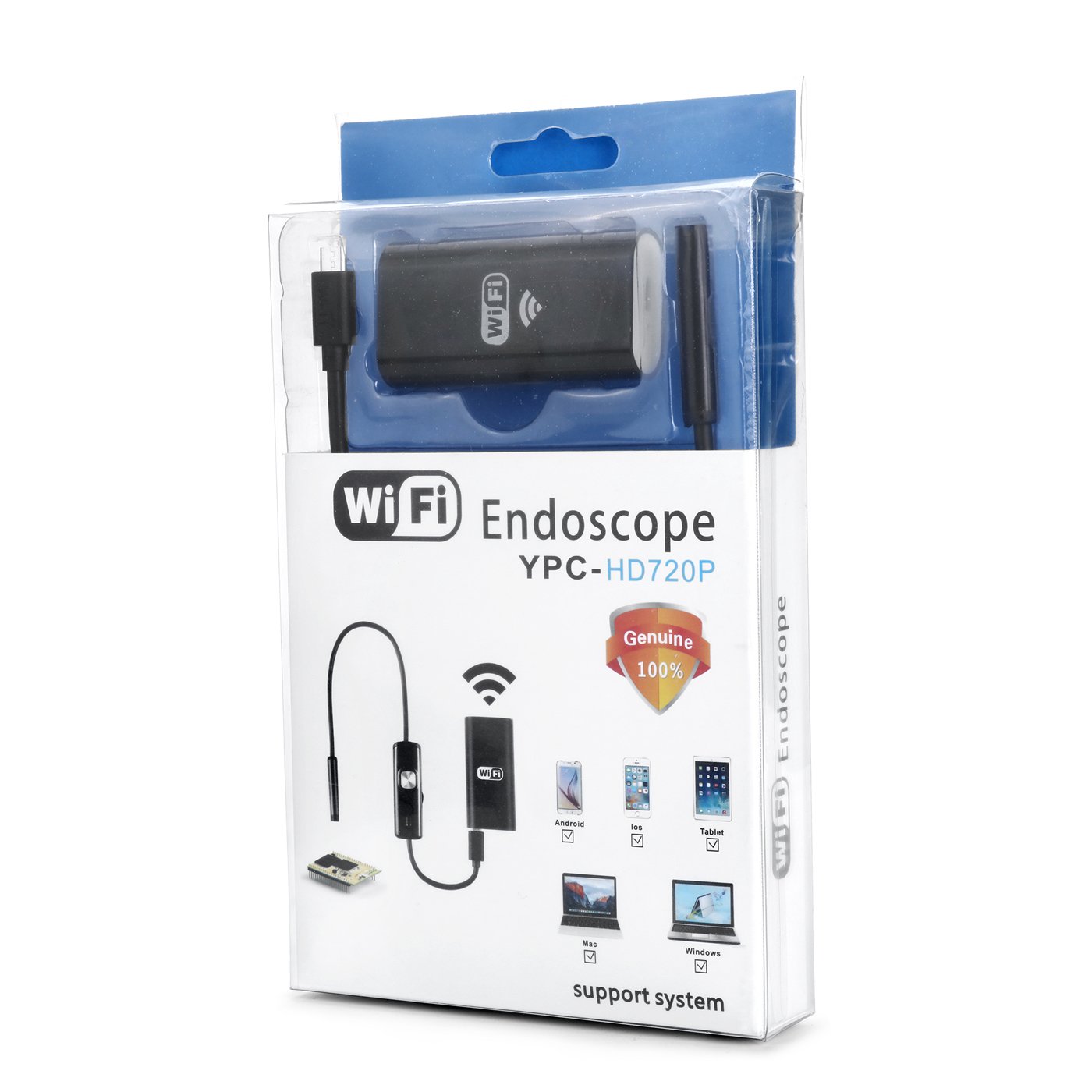 Snake Scope Camera 8mm 720P Waterproof WIFI Industrial Endoscope