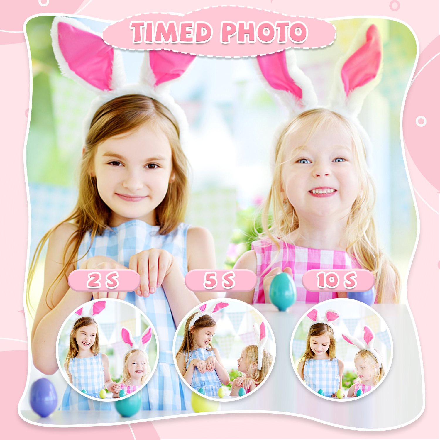 Cartoon Selfie 300000 Pixels 2.0 Inch IPS Screen children's kids mini digital photo video camera for kid toys Birthday Gift
