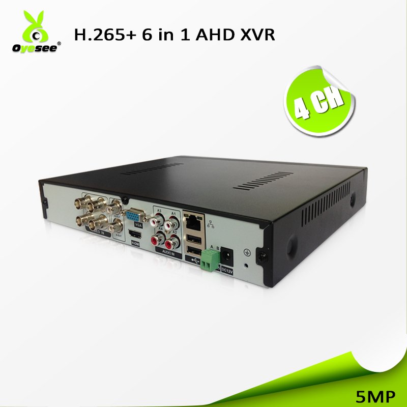 Top-rated cctv 4 channel 5MP ahd dvr h.265 p2p XVI CVI IP Analog 6 in 1 easy installation for cctv security camera