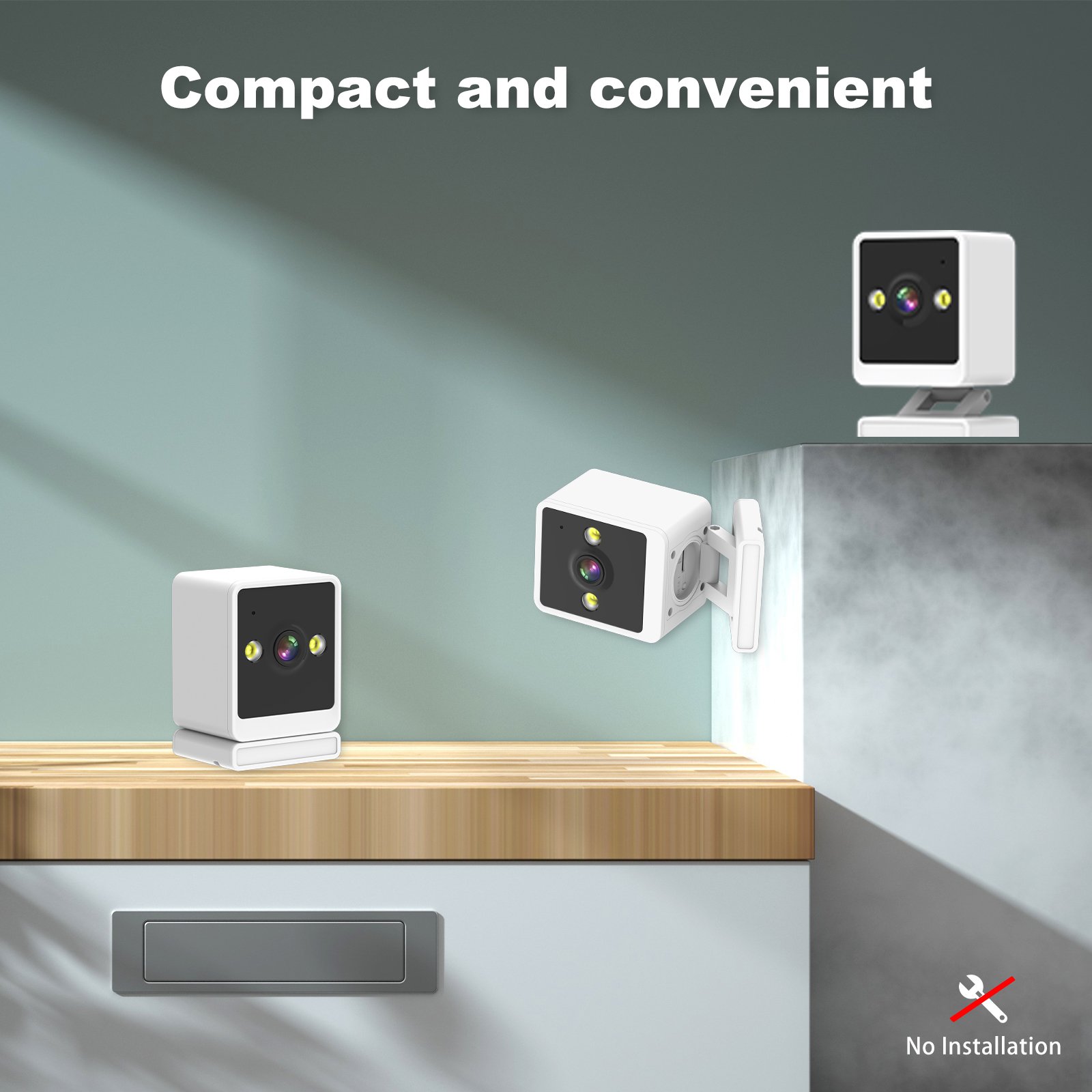 Most Popular 1080P Mini Camera Night Vision Cam with Color Night Vision HD Indoor Camera with Two Way Audio Wifi Camera