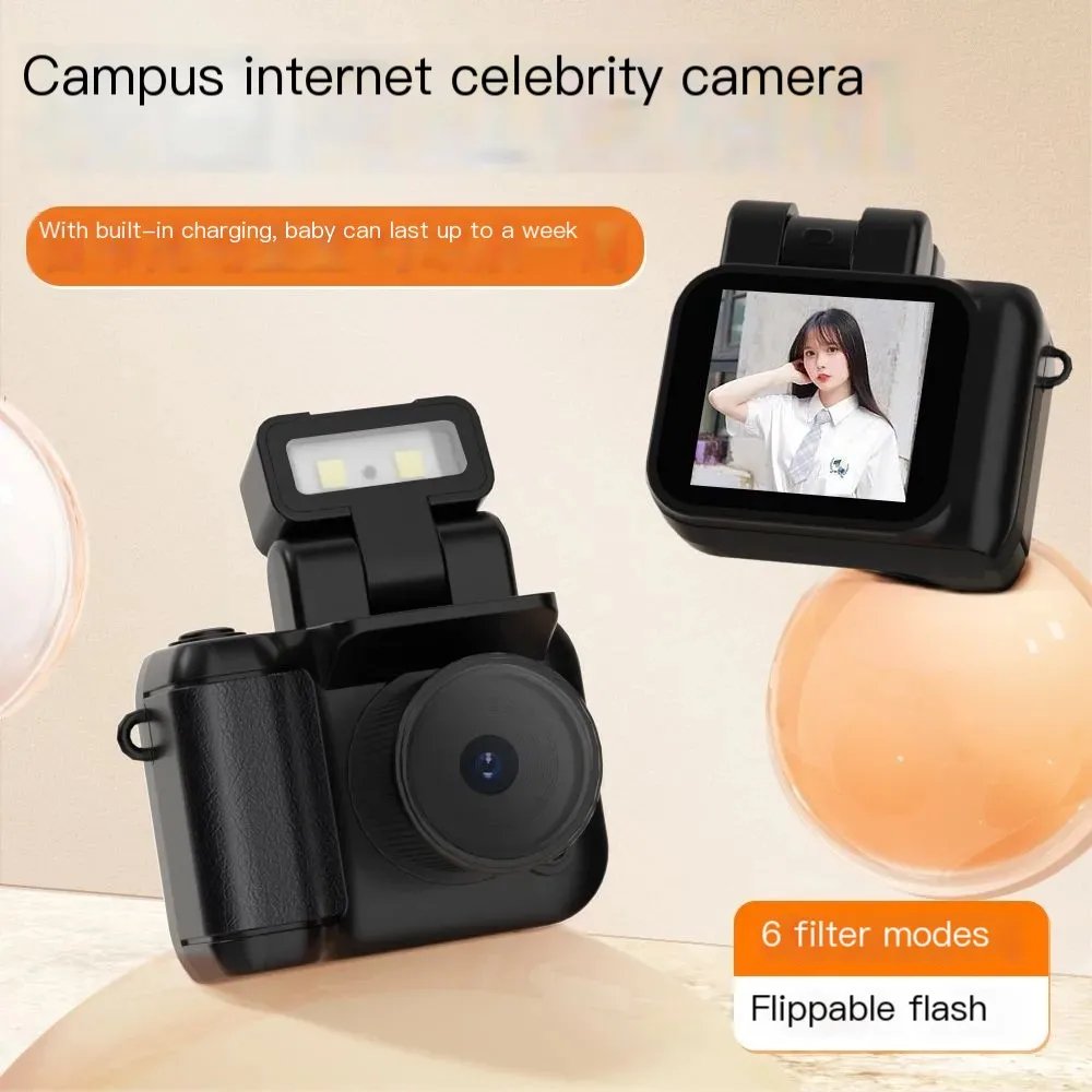 Y4000 Monoreflexes Style 1.44 inch Mini Camera CMOS With Flash Lamp And Battery Dock Portable Video Recorder DV 1080P LCD Screen