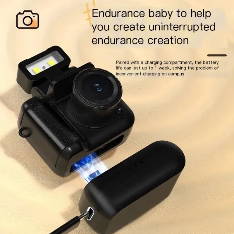 Y4000 Monoreflexes Style 1.44 inch Mini Camera CMOS With Flash Lamp And Battery Dock Portable Video Recorder DV 1080P LCD Screen