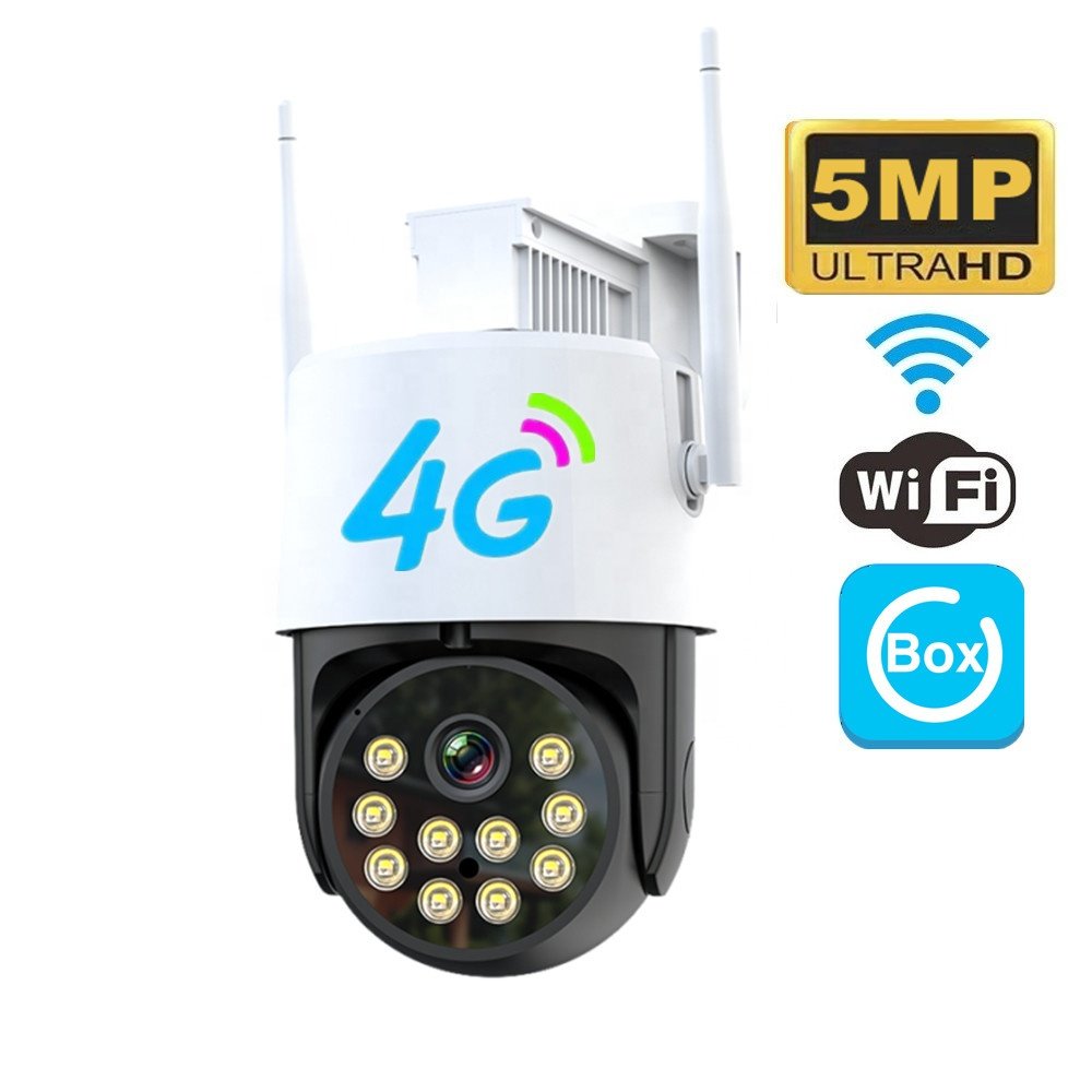 Ubox 4g 5mp 4k 1080P HD PTZ PIR human detection outdoor home ip wifi wireless surveillance cctv network bullet camera security