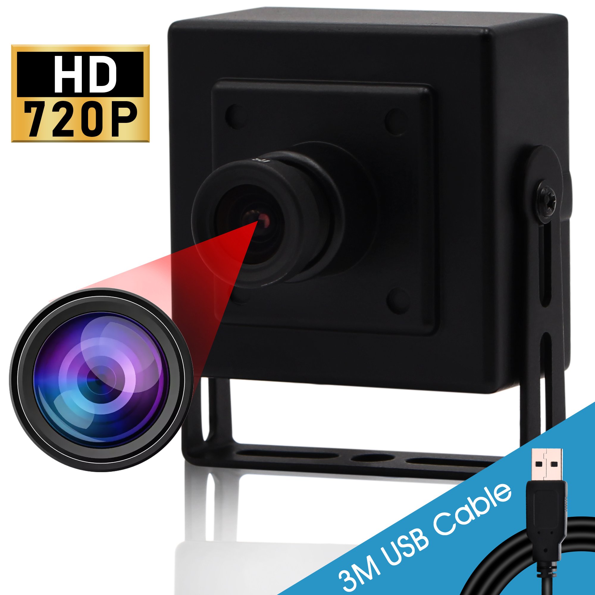 ELP Mini 1MP Digital Camera OV9712 1280x720 MJPEG 30FPS UVC plug and play USB web camera for linux raspberry pi, ubuntu win10