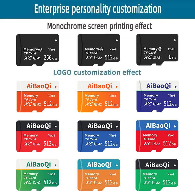 Wholesale price SD TF card 2GB 4GB 8GB 16GB 32GB 64GB 128GB 256GB Custom LOGO Class10 Memory Card For mobile phones Camera