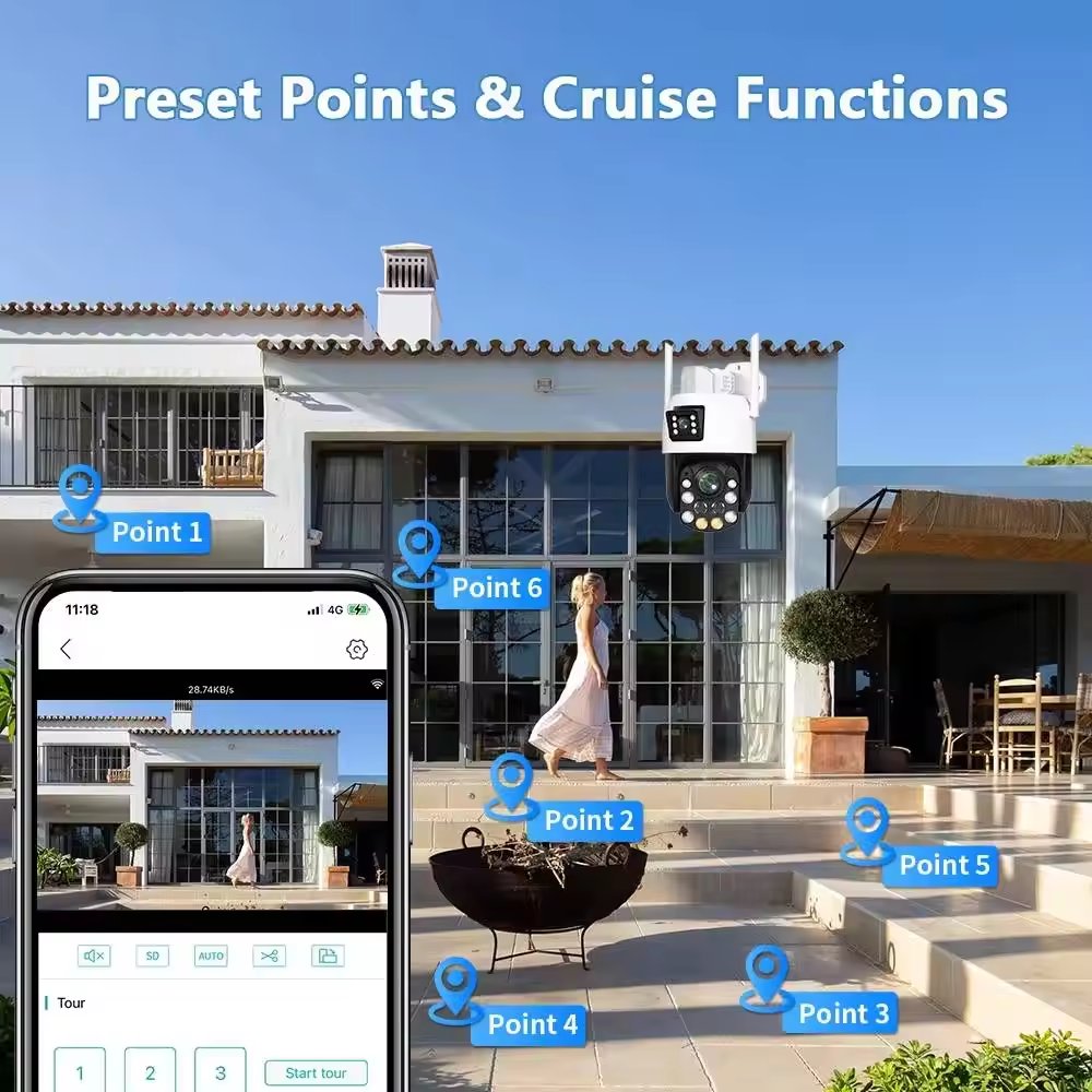 36x Optical Zoom 6mp Wireless Dual Lens PTZ IP Camera CCTV Optical Zoom 6mp wifi Dual Lens Ptz Network Camera