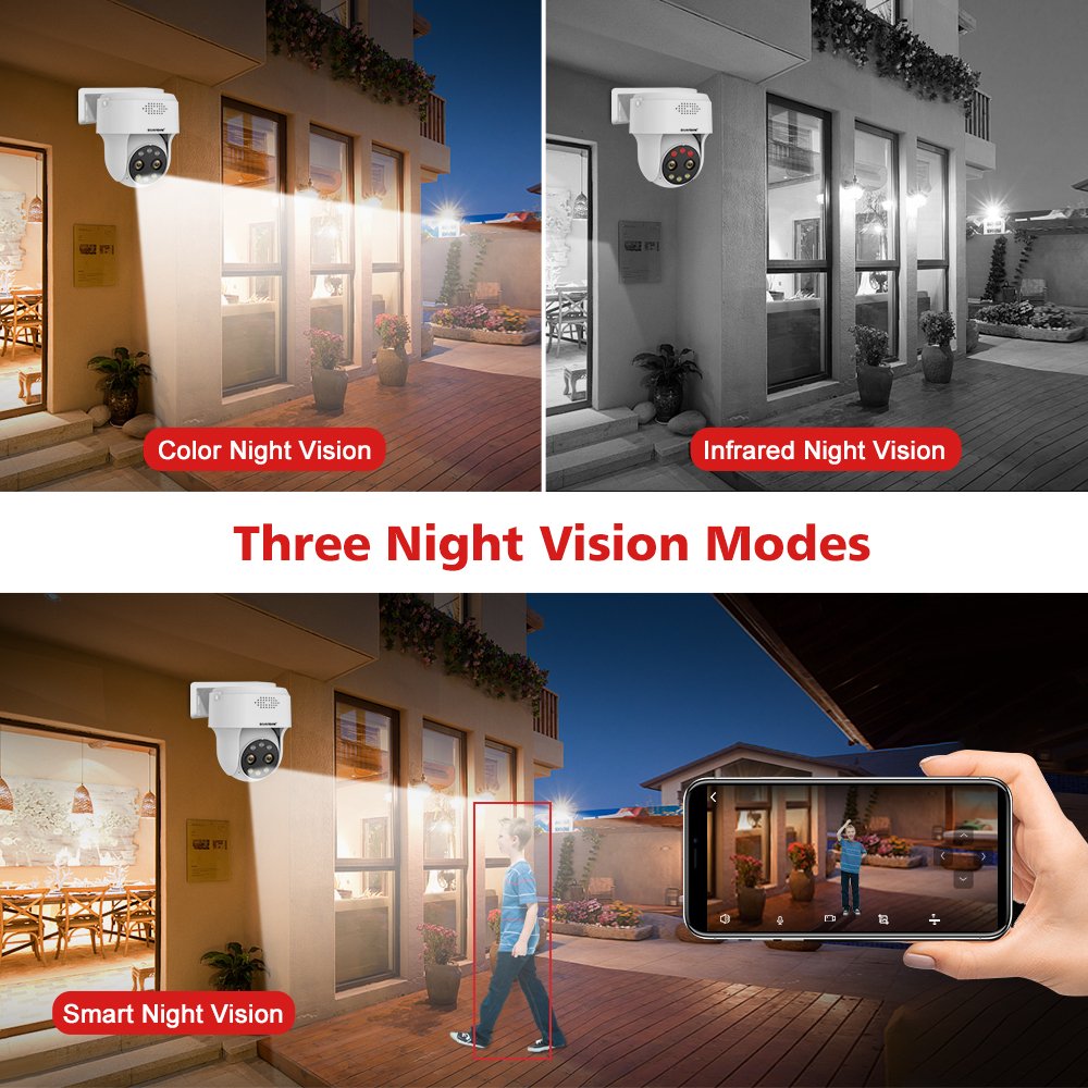 10X Digital Zoom PTZ Security Camera Wireless Monitor Micro 8mp Cam Home Security Surveillance Night Vision Network Video Webcam