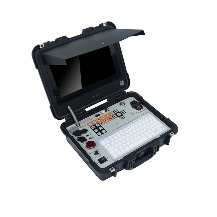 2024 New Portable Test Analog 45mm Diameter Simplex Probe and 300m HD Deep Well Inspection Manual Winch Design Borehole Camera