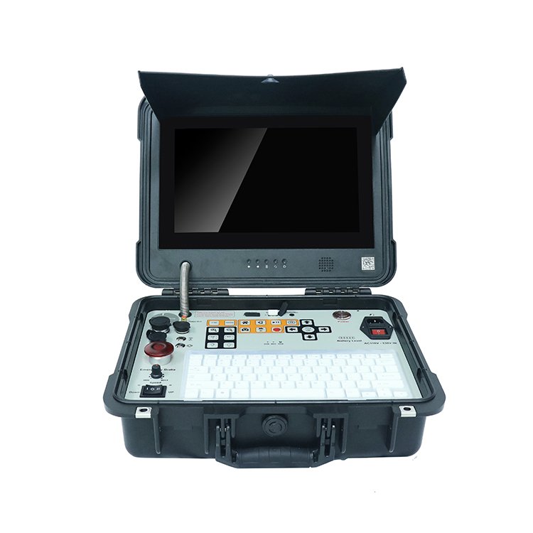2024 New Portable Test Analog 45mm Diameter Simplex Probe and 300m HD Deep Well Inspection Manual Winch Design Borehole Camera