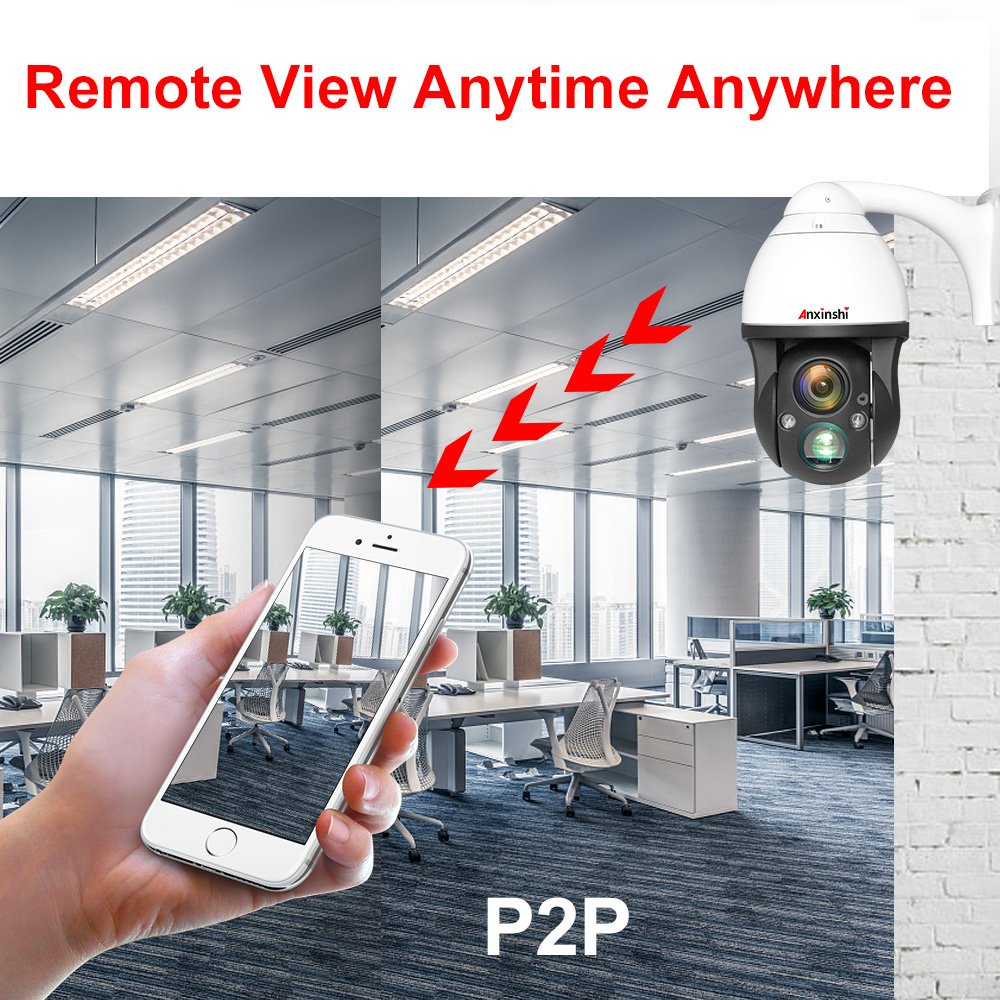36X Optical Super 4K Sony IMX226 anxinshi PoE Network Night Vision 150m IR IP PTZ Dome Camera