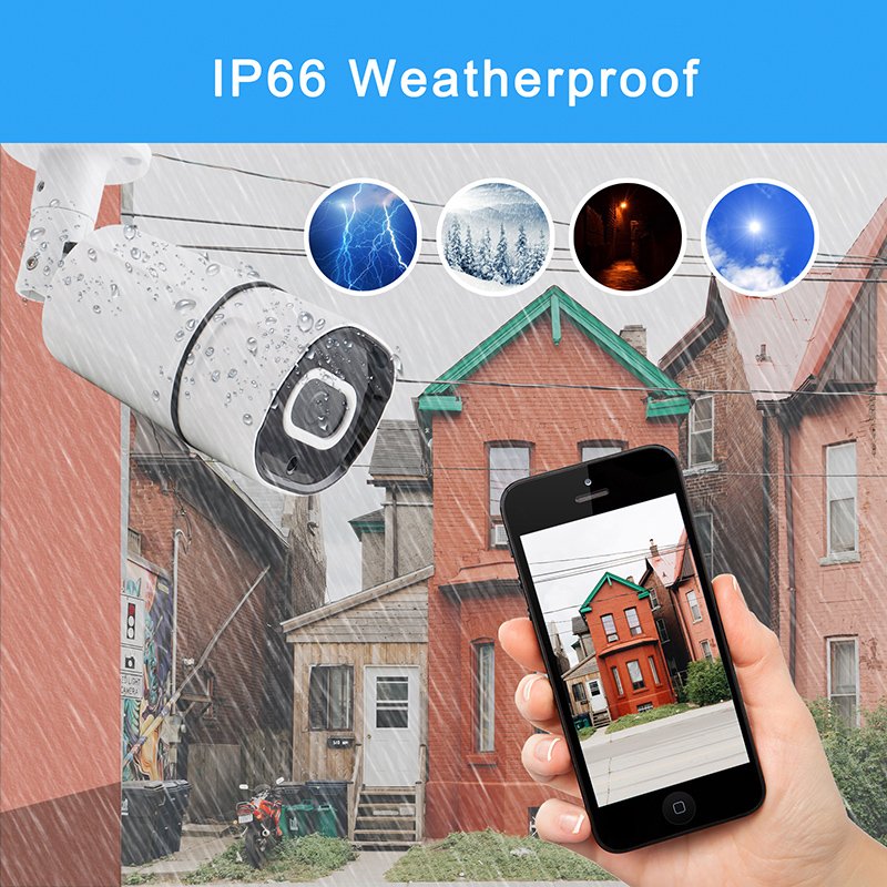 CCTV Security 8CH Audio Mic DVR Analog Camera set 5.0MP AHD KIT high quality motion detection IR mobile PC remote Factory Price