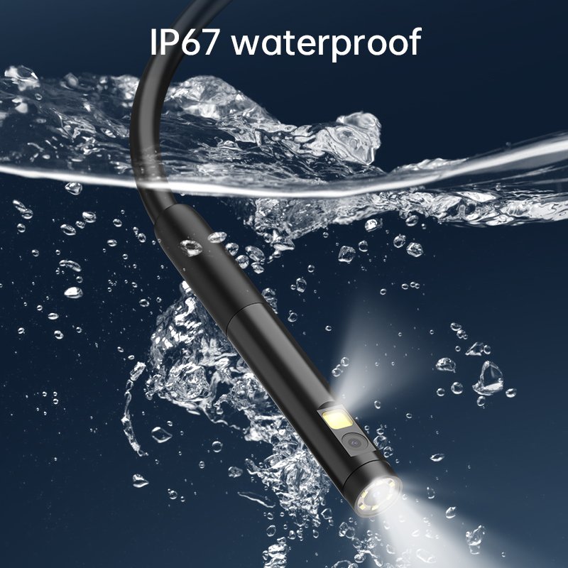 W300-B 3 in 1 Borescope Camera for IOS Android and Type-C plug for Pipeline and AUTO Inspection 7.9mm Industrial Endoscope