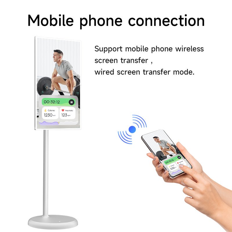 Family Must Have Mobile Tv Wireless Wifi Rollable Jcpc Bestietv 21.5 Inch mobile Portable tablet Smart touch screen Tv