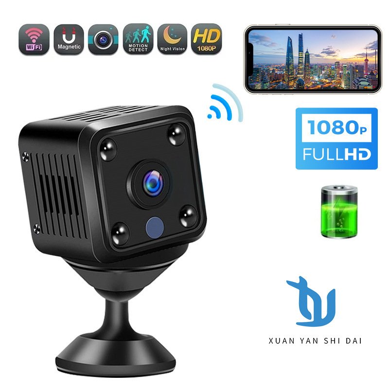 Wireless HD Camera Monitor Home Security Remote Camera 1080p Infrared Night Vision DV Sports WiFi Mini Camera