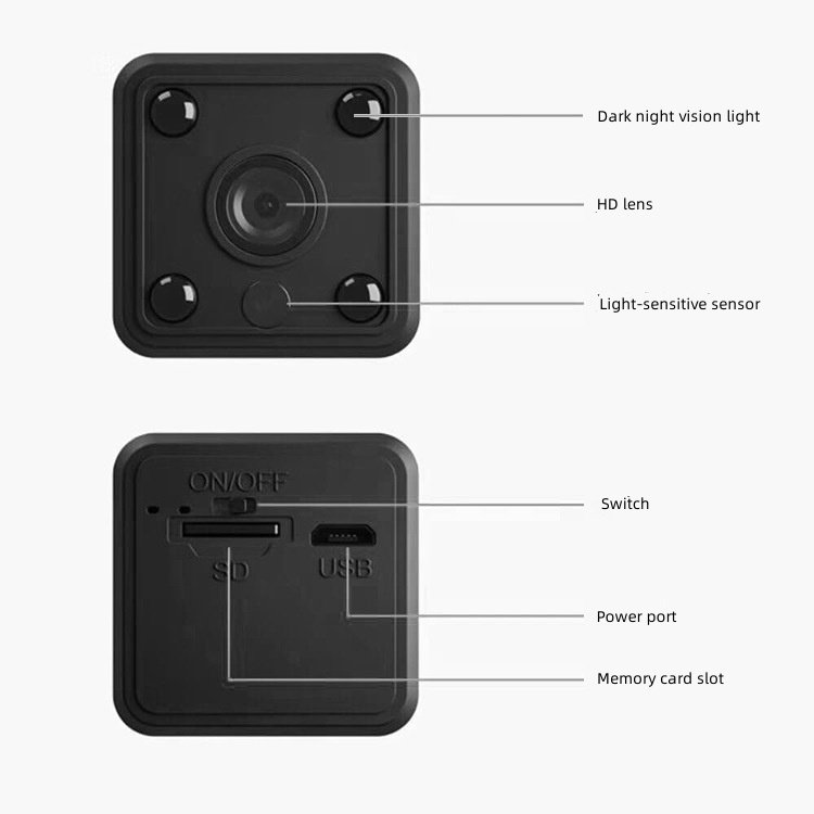 Wireless HD Camera Monitor Home Security Remote Camera 1080p Infrared Night Vision DV Sports WiFi Mini Camera