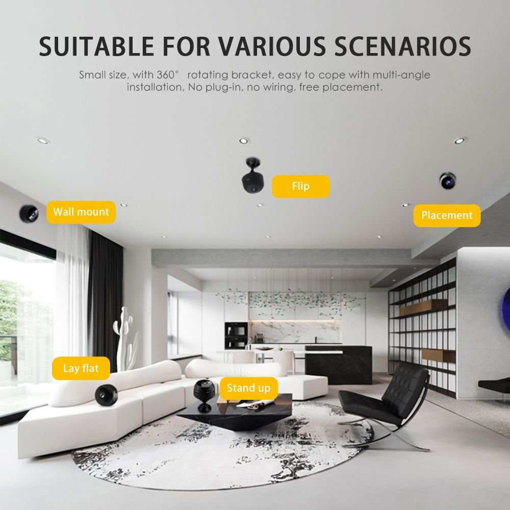 A9 mini cameras smallest HD video de surveillance security ip cam portable mini camara de seguridad wifi nanny camera