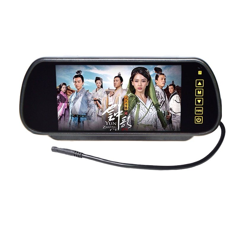 7inch TFT LCD Mirror Monitor HD Car Display Screen for Parking Vehicle Rear View Camera Plastic Ce Universal 7 Inch Car Headrest