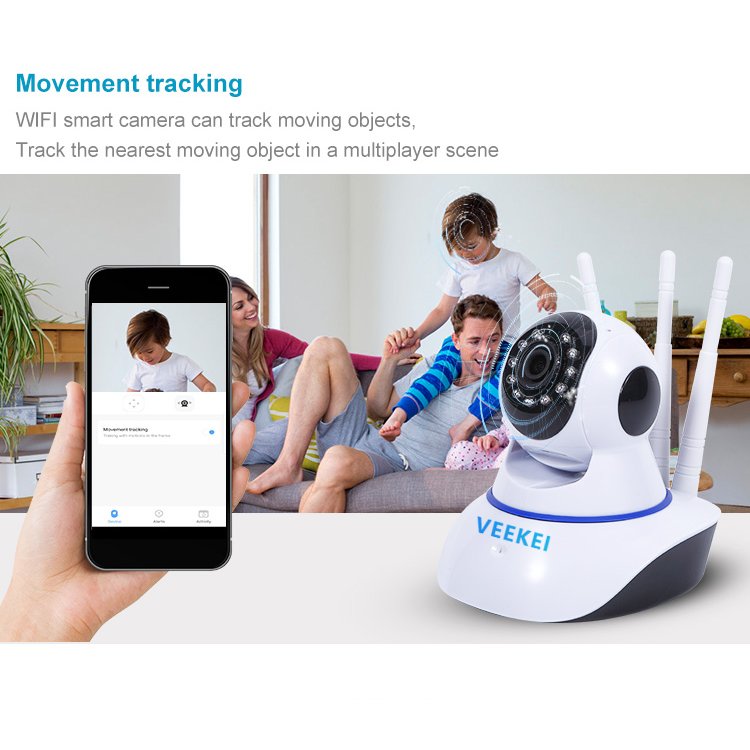 Veekei 2mp wireless baby network IP camera wifi 1080p ptz ip camera Cctv wifi CCTV network management and free cloud storage