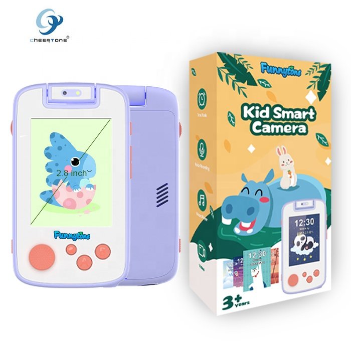 CT-P13B Cute Learning Kid smartPhone Toy Cell Mobile Phone Flip Camera Game Phone For Children Kids Baby Age 3-7