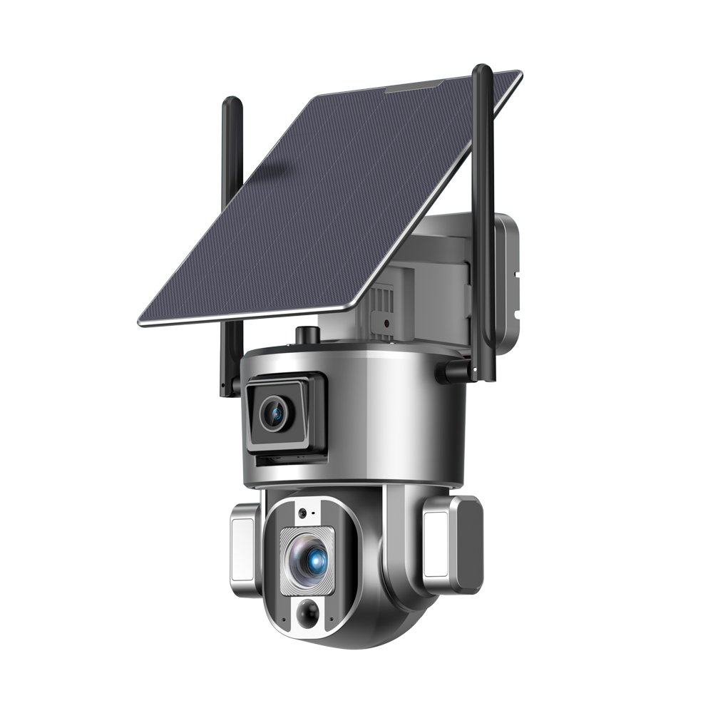 4G Dual Lens Camera 8MP 4K Bullet and PTZ Smart Linkage CAT4 WiFi 6 Network IP66 Wireless Installation Auto Tracking IP Camera