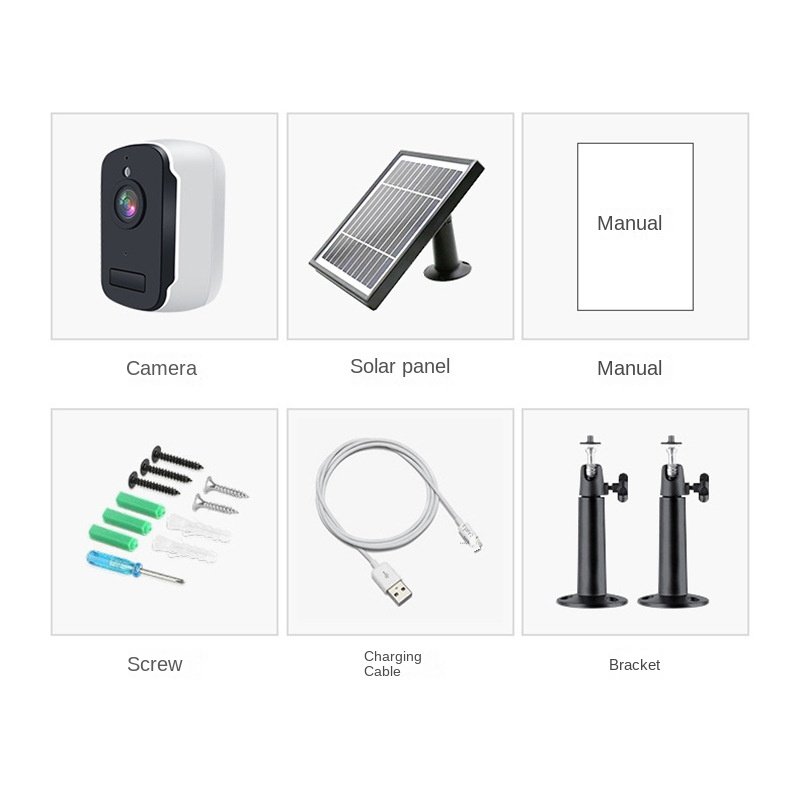 Indoor wireless surveillance camera wifi solar network monitoring car baby monitor home