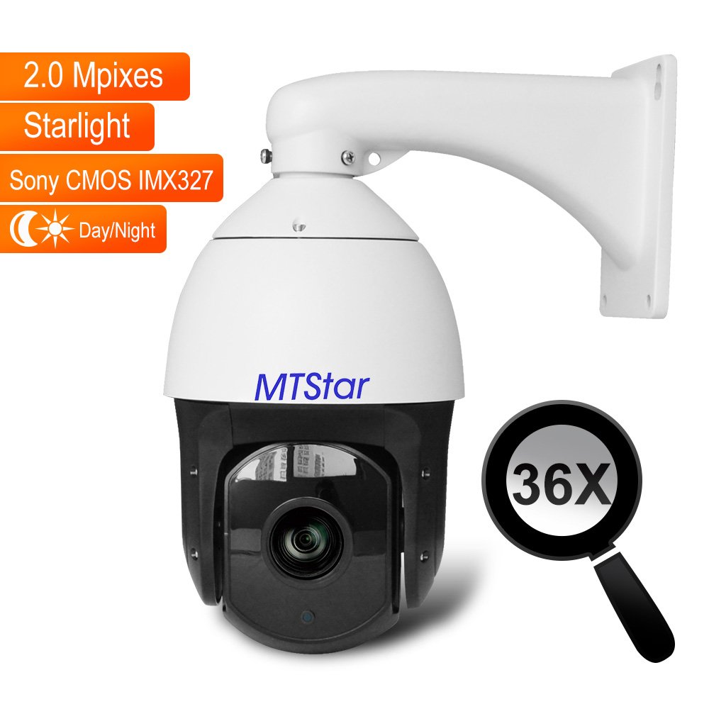 Hik-vsion 2mp NetWork Camera 36x zoom Fulcolor night vision Laser 300M 360 PTZ camera IP Sony IMX327 Outdoor Security CC Camera