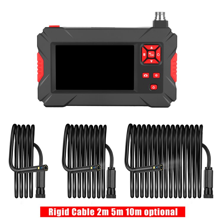 2.0MP 2M Hard Wire Waterproof Endoscope Camera For Sewer Endoscope Camera Inspection Camera With Display Batteries
