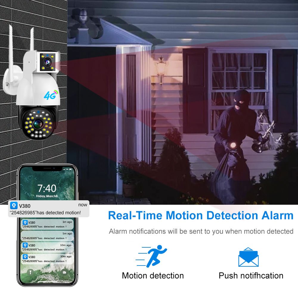 3 5g Wifi Mobile Remote Viewing 2mp Hd Camera Surveillance Accessories Wall Camera 5g Wifi