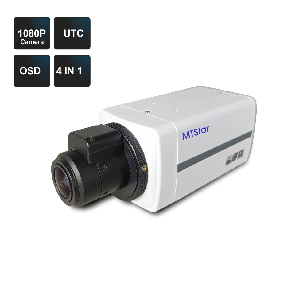 New 2022 For Outdoor 2MP Analog box Camera UTC OSD 4 in 1 camera 1/2.9" CMOS 1080P 5-50mm 2.8-12mm lens Analog box Camera